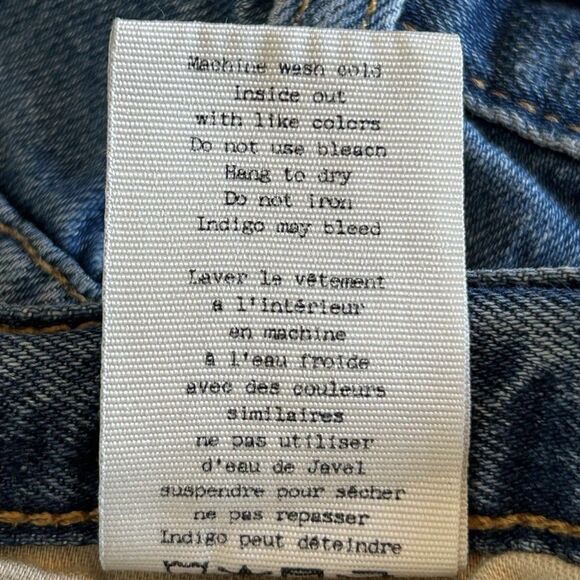 Rag & Bone Rebel Boyfriend Shorts Boho Distressed Denim Jean Shorts Size 25 - Picture 9 of 9